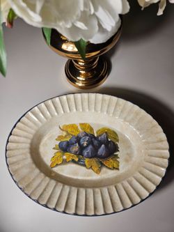 Vintage oval pasta bowl