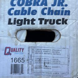 Tire Snow Chains - Fits Variety Of Sizes 