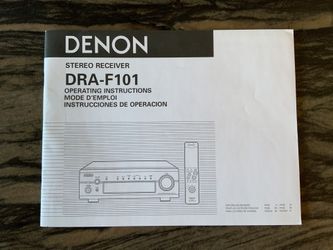 Denon DRA-F101 Receiver and DCD-F101 CD Player for Sale in Denon DRA-F101 Receiver and DCD-F101 CD Player for Sale in
