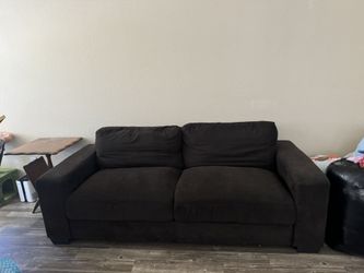 2 Piece Brown Couch Set
