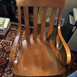 Wooden Swivel Office chair