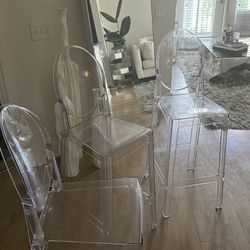 3 Acrylic barstools For Sale $150 For All 3