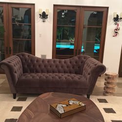 Sofa, Eggplant, 8 Foot (96x40)