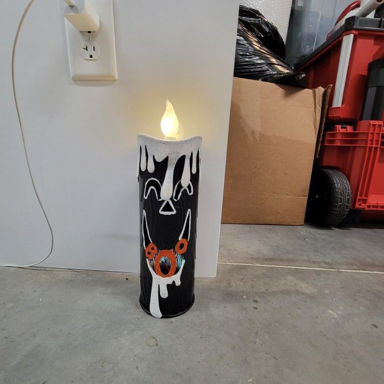 13" Led Metal Candle