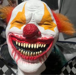 Scary Clown Halloween Latex Mask