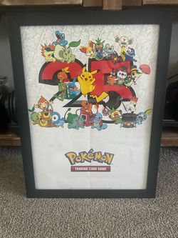 Framed pokemon poster