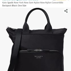 Kate Spade Convertible Backpack Black