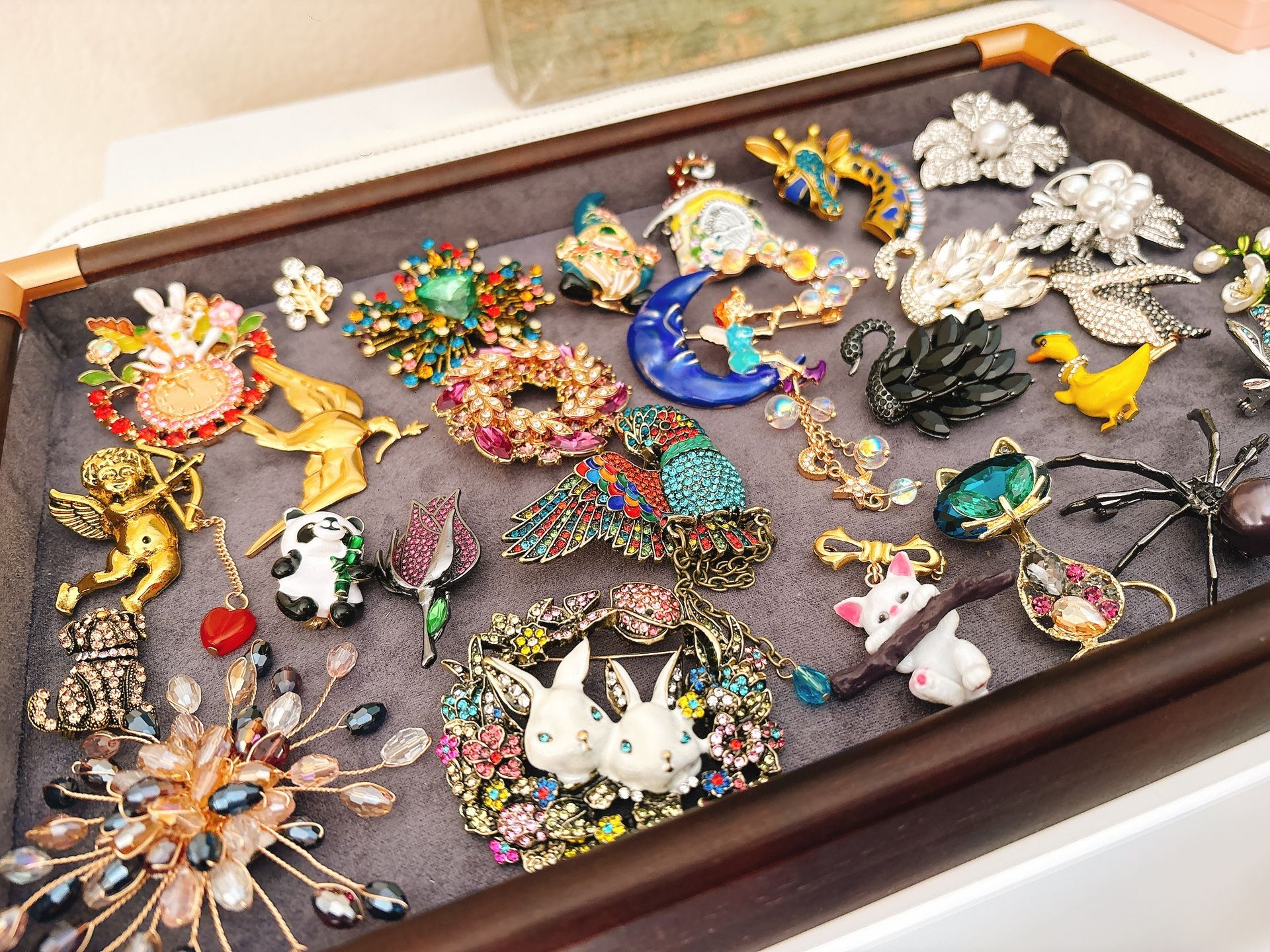 27 Brooches Bundle – Mixed Styles – $155