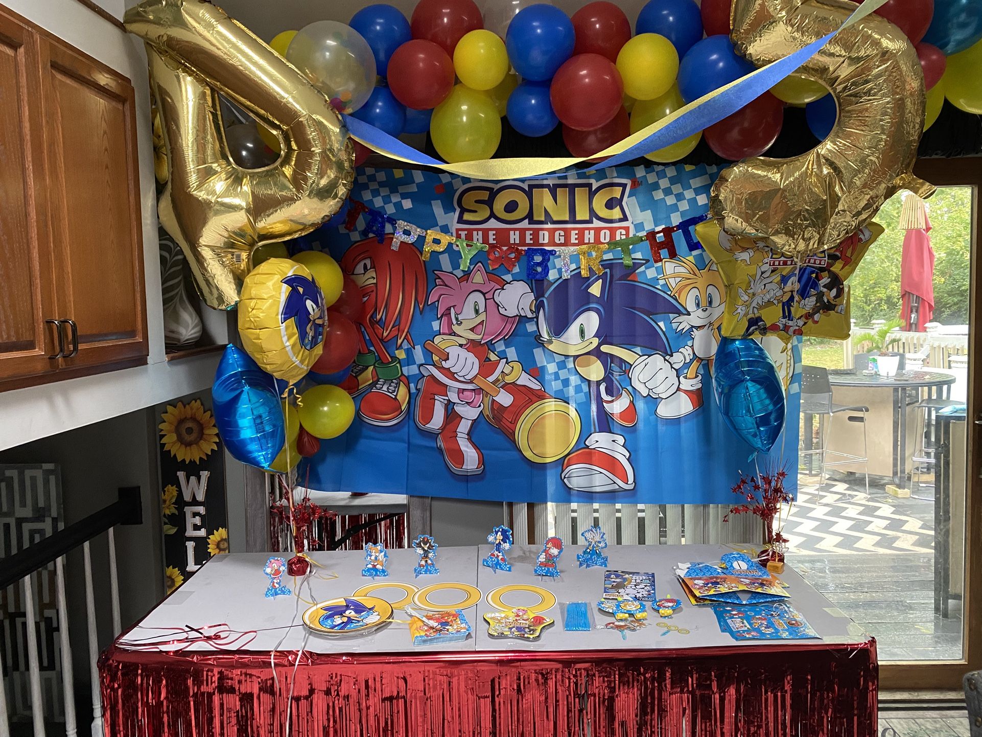 Sonic Birthday Decorations $20