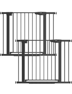 Cumbor 2 Pack 29.7-40.6" Baby Gate for Stairs, Mom's Choice Awards Winner-Auto Close - NEW