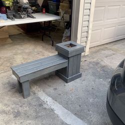 Small flower pot bench for patio