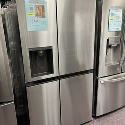 Refrigerator-LG Open Box 36” Side By Side Refrigerator Free Delivery With 1 Year Warranty 