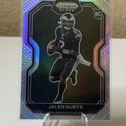 2020 Jalen Hurts Rookie Black Prizm Silver MVP!