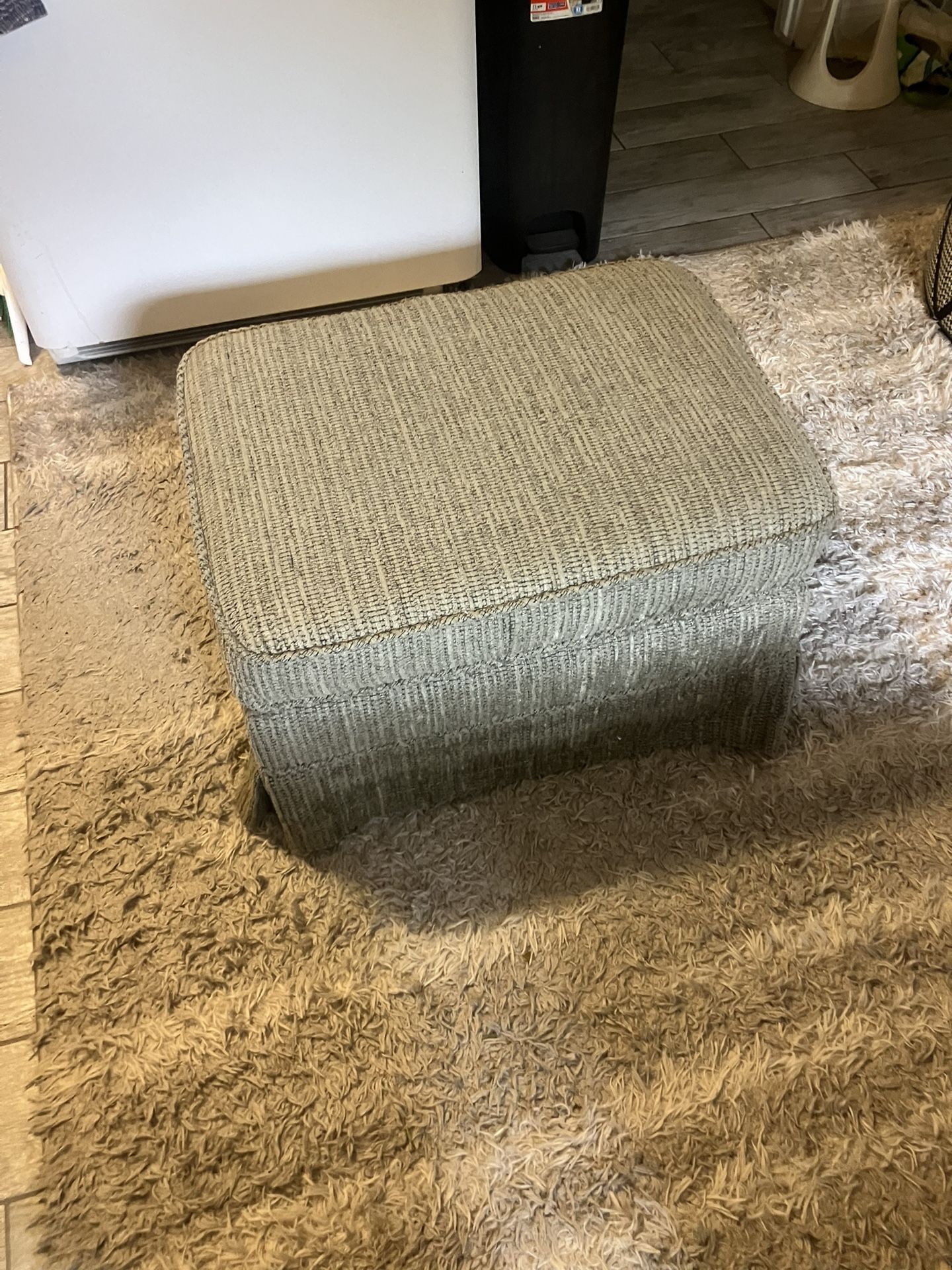 Gray Small Ottoman 