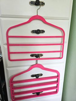 Velvet Tier Pants Hangers: Space Saving