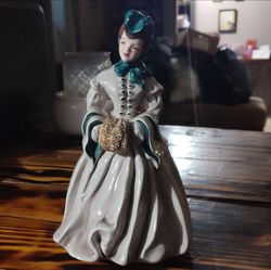 Porcelain Victorian Lady Figurine