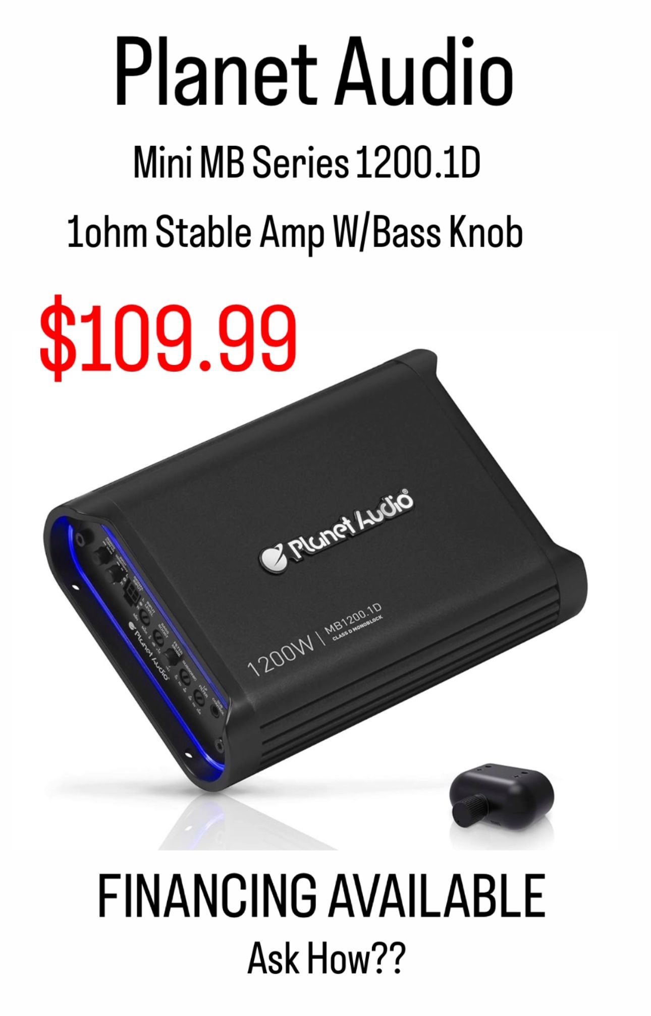 Planet Audio 1200 Watt Bass Amplifier