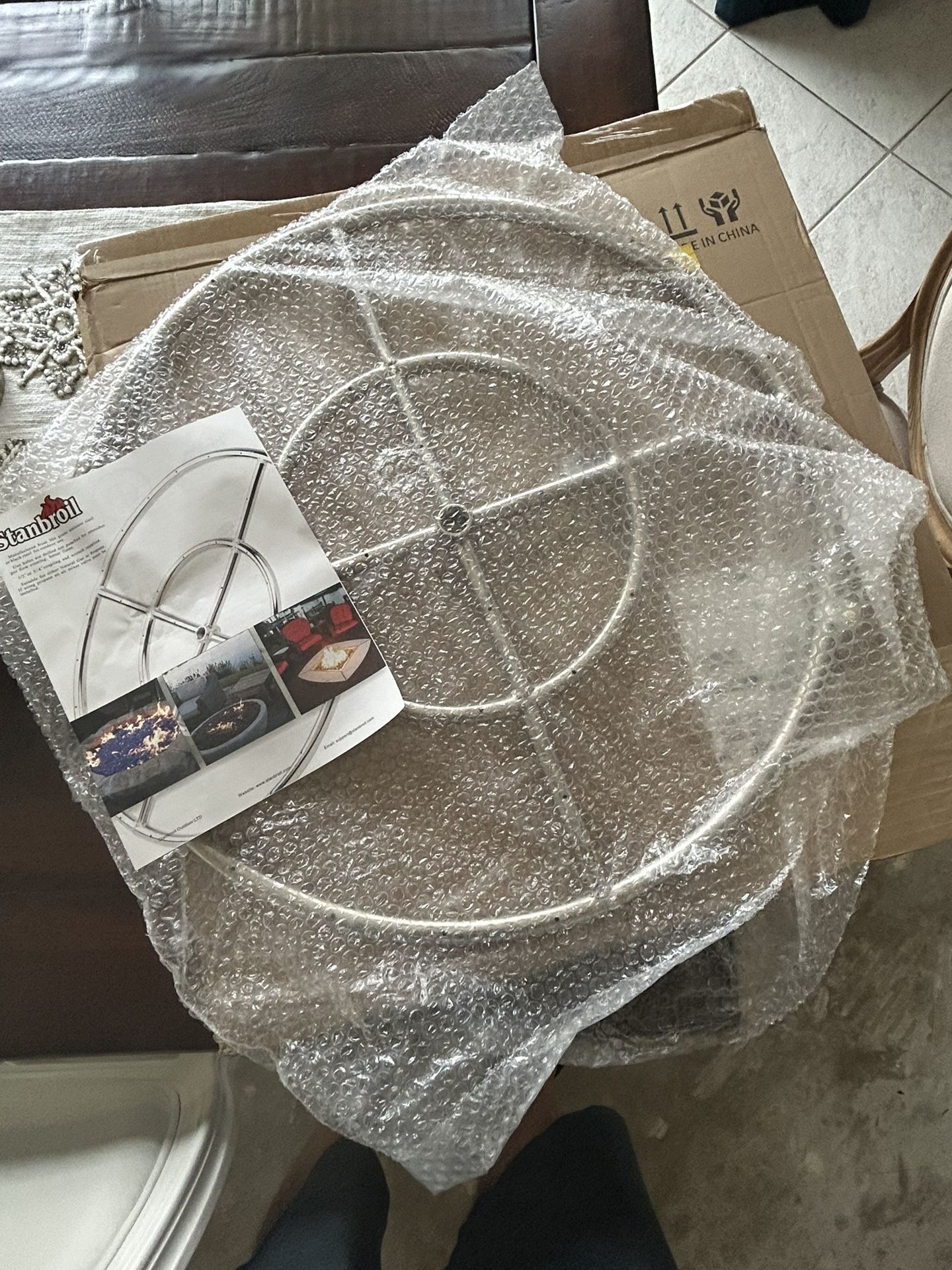 24” Round Stainless Steel Burner