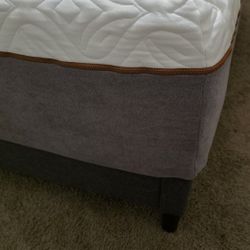 Industrial QUEEN BED- Built In /usb & bookshelf Headboard/ Storage