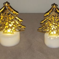 Small Gold Tealight Holiday/Christmas Tree