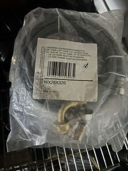 GE Universal Dishwasher Connector 6-ft Braided 3/8-in comp x 3/8-in comp WX28X326