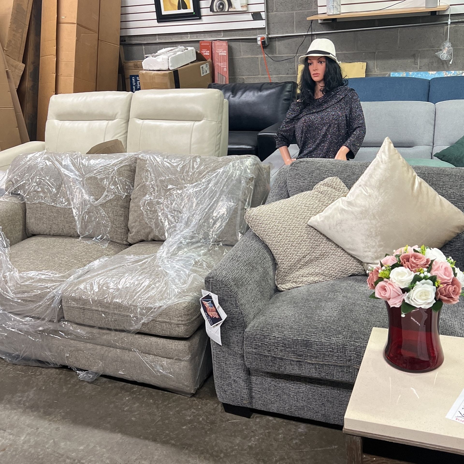 Macys Bloomingdale’s New Furniture. Sectional Parts And Love Seats