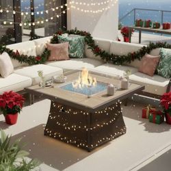 ELIO 42" OUTDOOR FIRE PIT TABLE FOR PATIO