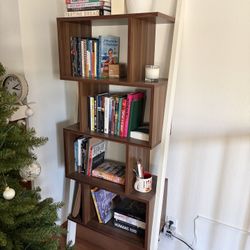 West Elm Leaning Bookshelf Bookcase