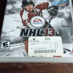 NHL 13 PS3 Replacement Video Game Case With Booklet 