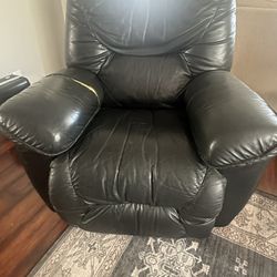 Leather Black Recliner 