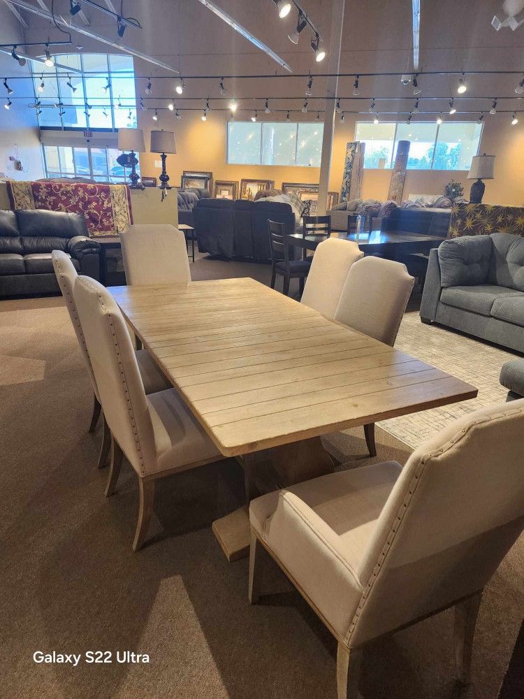 Table With And 6 Chairs.
