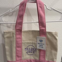 Trader Joe’s Mini Pastel Canvas Tote Bags 