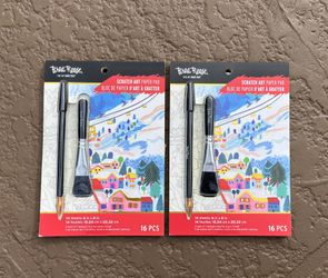 2 Brand new Brea Reese Christmas Scratch Art Paper Pad Craft Kits