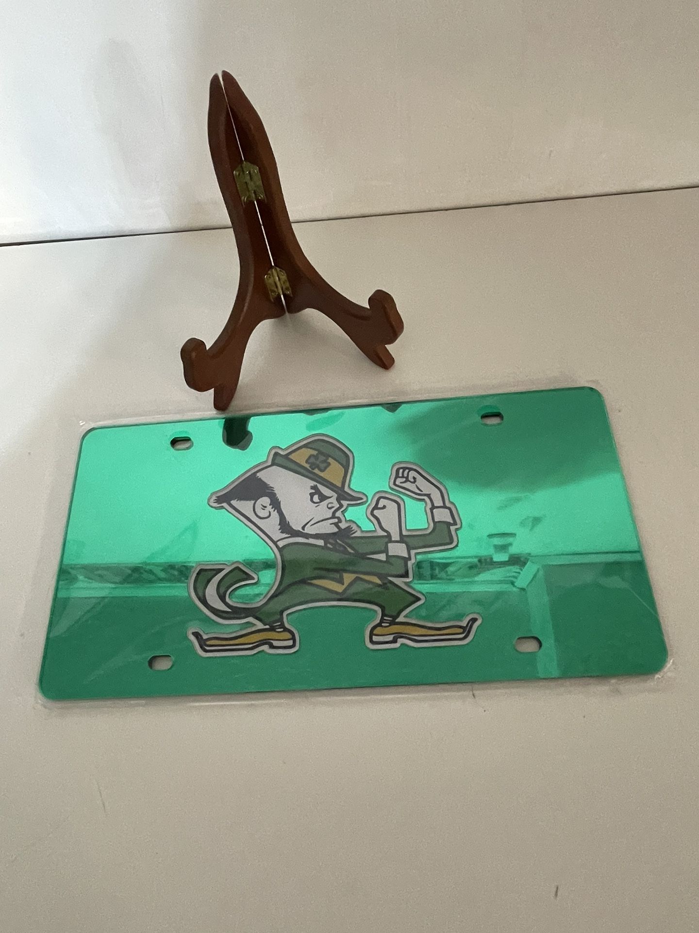 Notre Dame Front License Plate Never Used