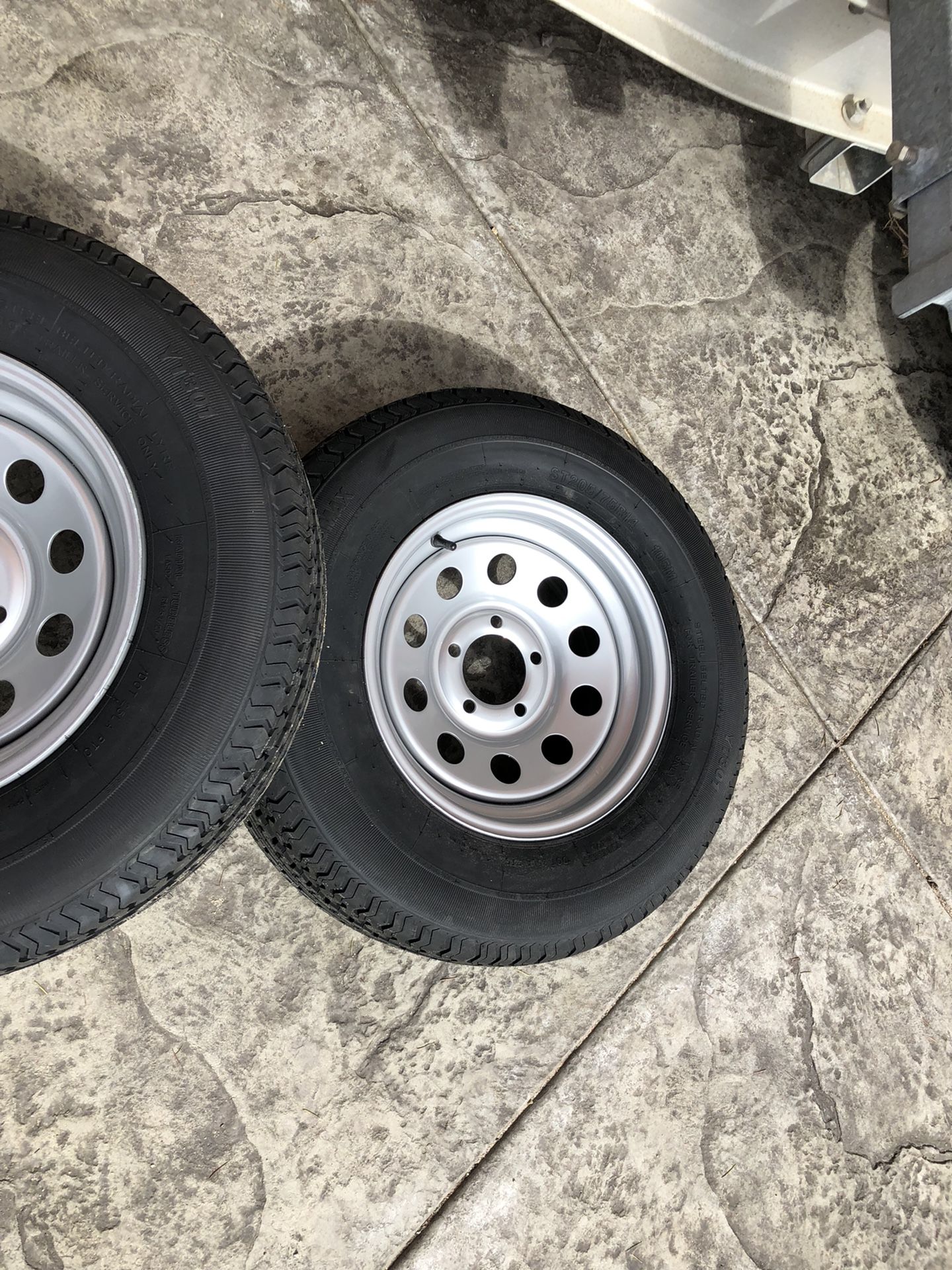 205/75/15 R. 8 ply Radial Trailer Tire and Wheel Combo for Sale in