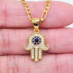 18K Gold Plated Cubic Zirconia Fashion Jewelry Pendant Necklace 