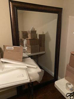 Large framed Wall Beveled  Mirror 45 X 75