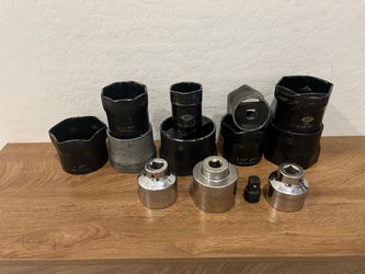 HD truck/trailer spindle nut sockets