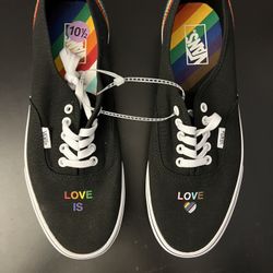 (NEW) Vans Pride Collection Love is Love Shoes Men Size 10.5 Womens 12