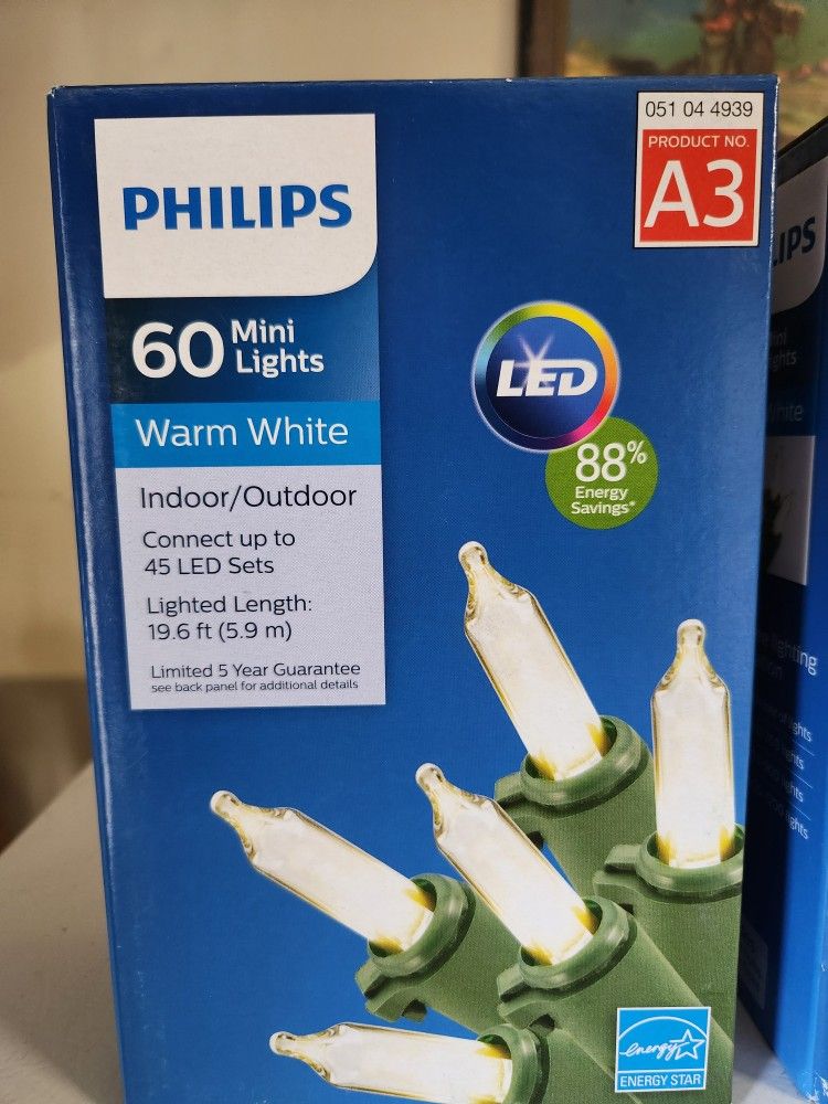 FOUR (4) NIB WARM WHITE LED LIGHTS (BRAND NEW UNOPENED) ALL - $20
