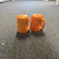 Orange Salt And Pepper Shakers