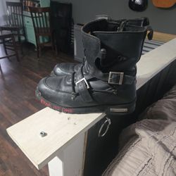 Milwaukee leather riding boots