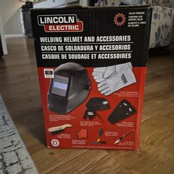 Lincoln electric welding helmet and accessories kit
