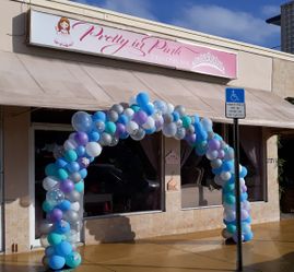 Frozen balloon arch and more