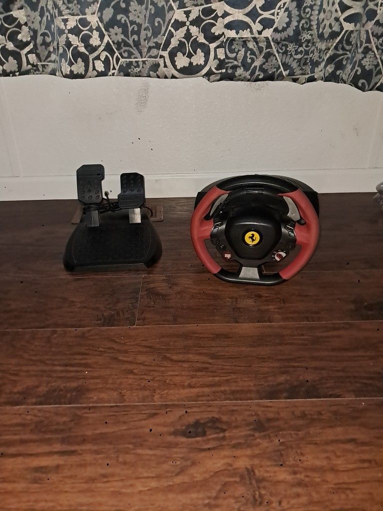 Thrustmaster Steering Wheel And Pedals For Xbox