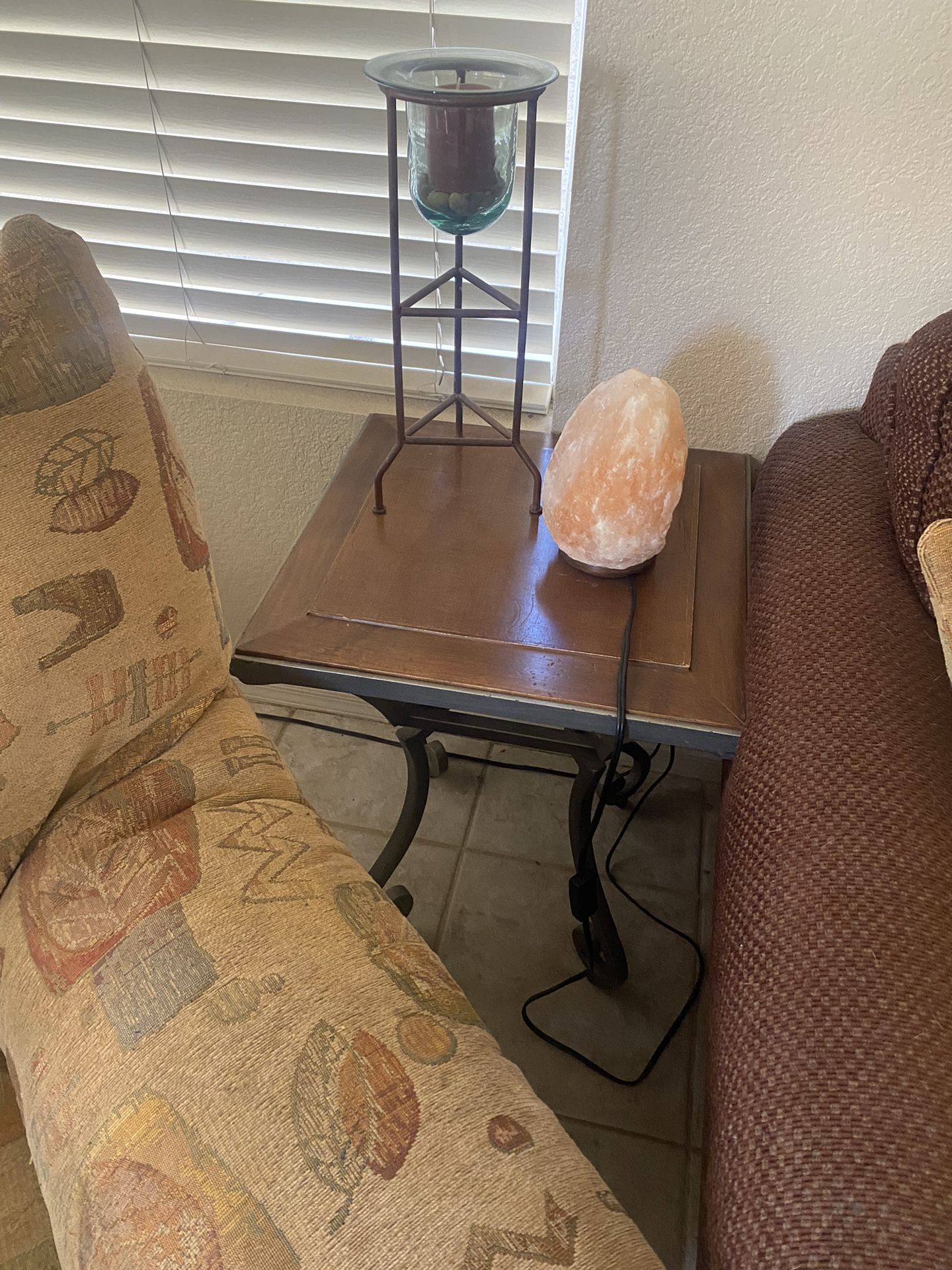 Square Coffee Table And Two End Tables