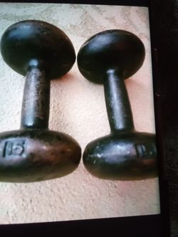 Round ends 15 each steel weights