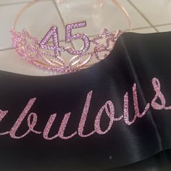 Women’s 45 Sash & Tiara