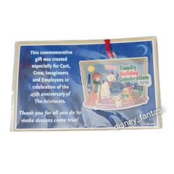 2015 Disney Family Holiday Celebration Aristocats Ornament Cast Exculsive