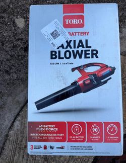 Toro Axial Leaf Blower battery operated